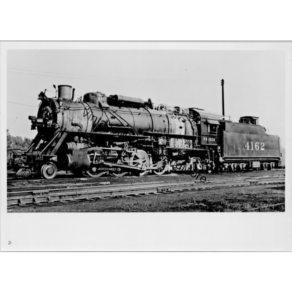 Vtg‎ Frisco St. Louis - San Francisco Railway 4162 Steam Locomotive Photo T2-83